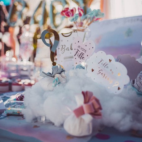 12-dijelni komplet za fotokabinu s otkrivanjem spola u ružičastom, plavom i zlatnom stilu za djevojčice ili dječake