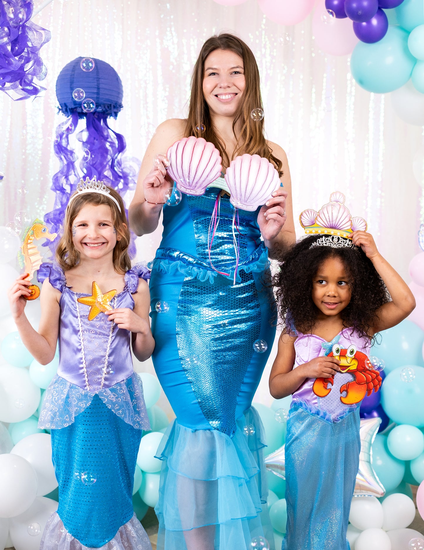 Photobooth komplet princeza sirena 10 pribora