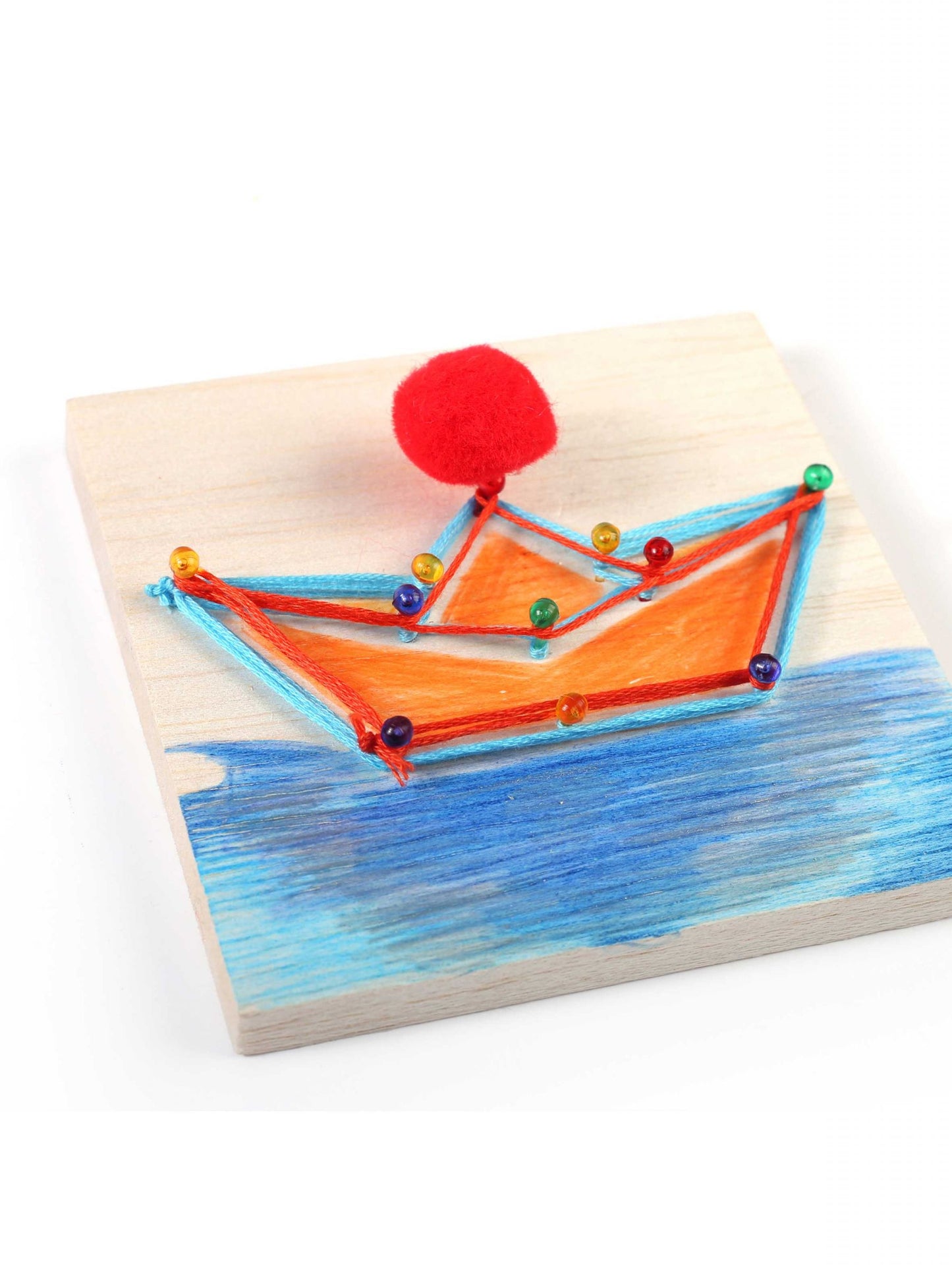 Dječji komplet za izradu od niti s morskom tematikom i slikama od niti