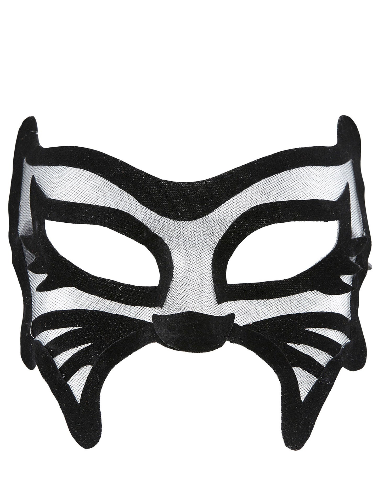 Vue de face du loup chat noir sexy pour femme