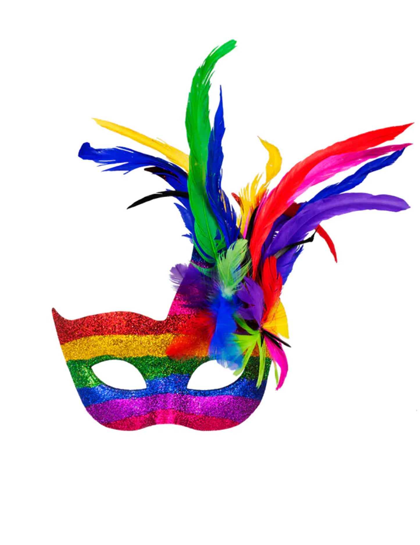 Višebojni venecijanski vuk s perjem odraslih