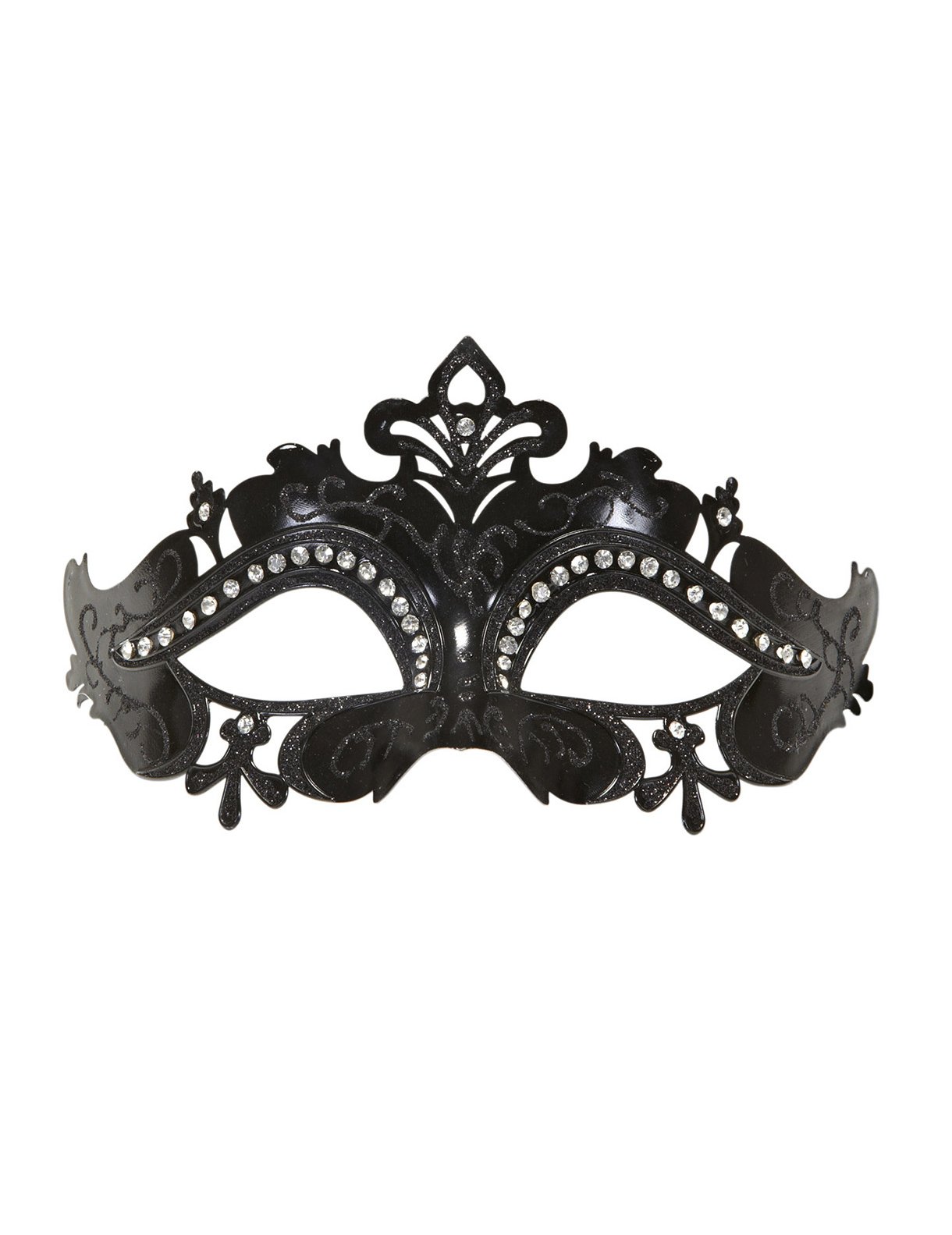 Venitian Wolf Black odrasli rhinestones