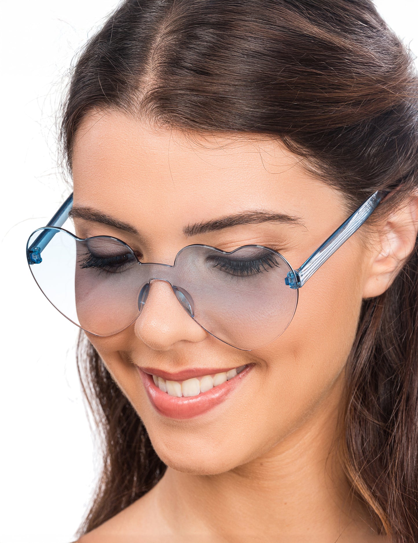 Srčane naočale plave dimljene naočale odrasle