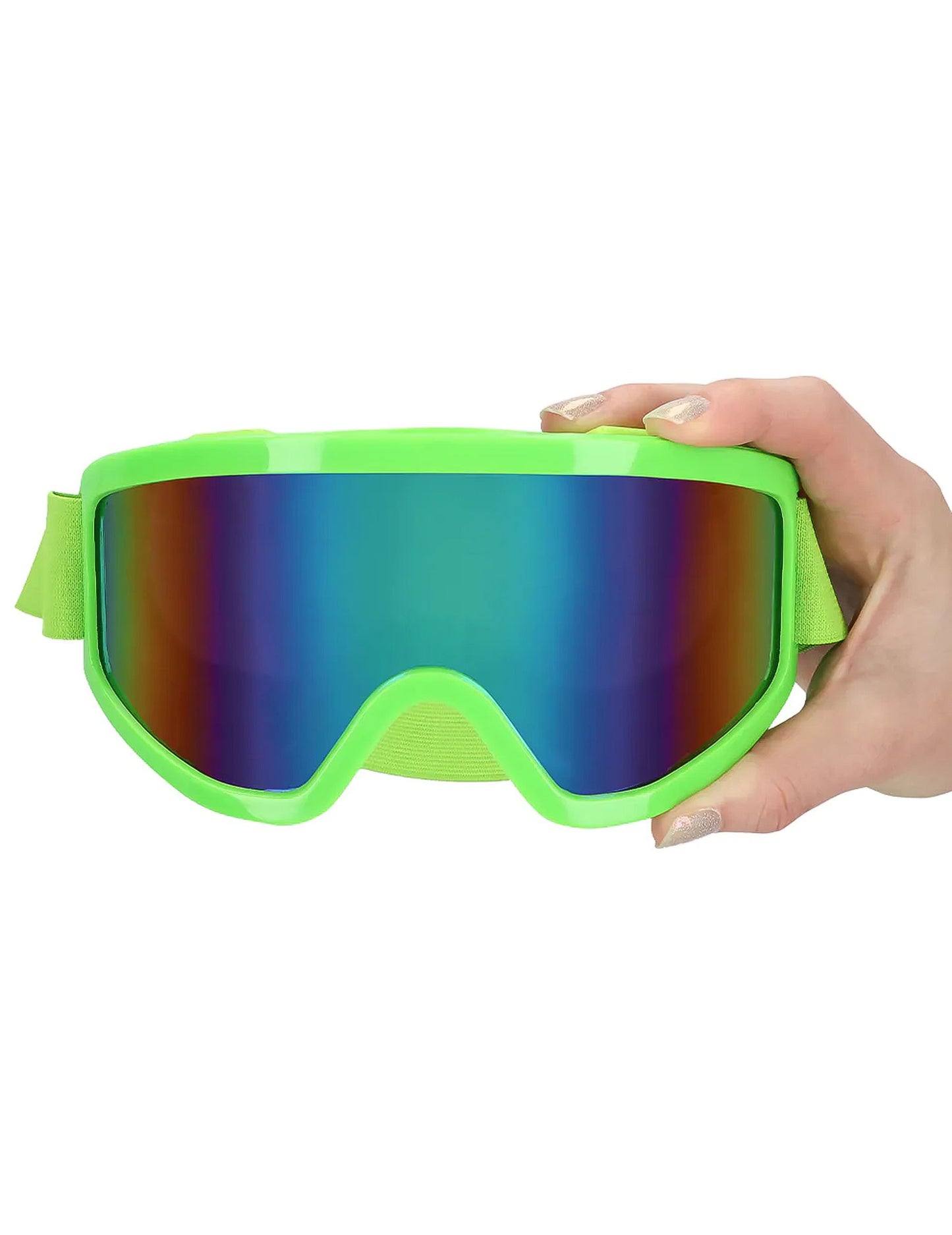 Neonske zelene skijaške naočale za odrasle