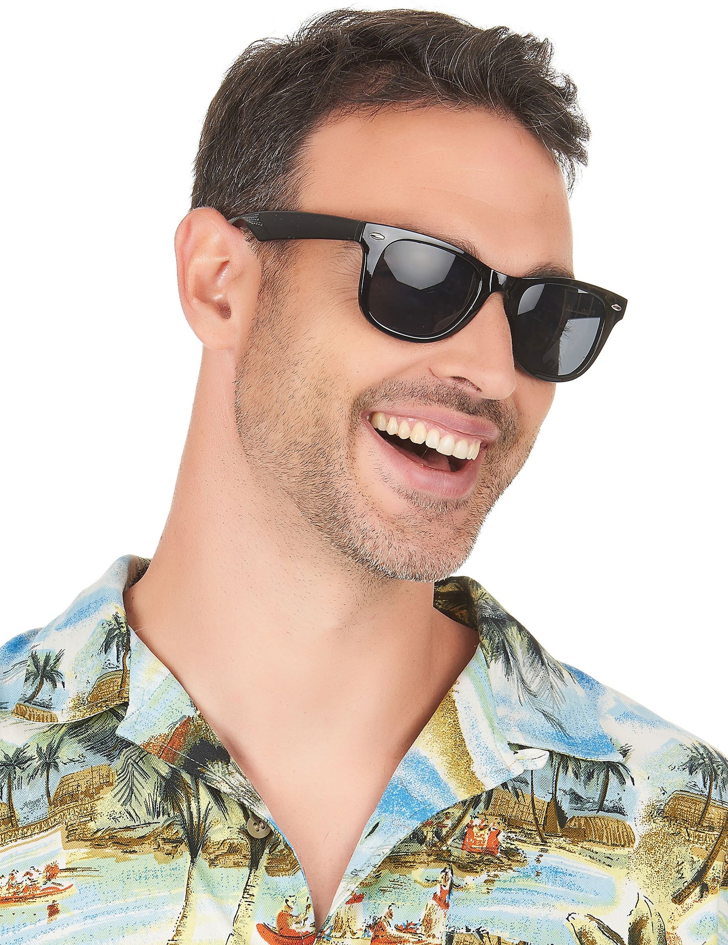 Profilni prikaz crnih 50's plavih naočala za odrasle