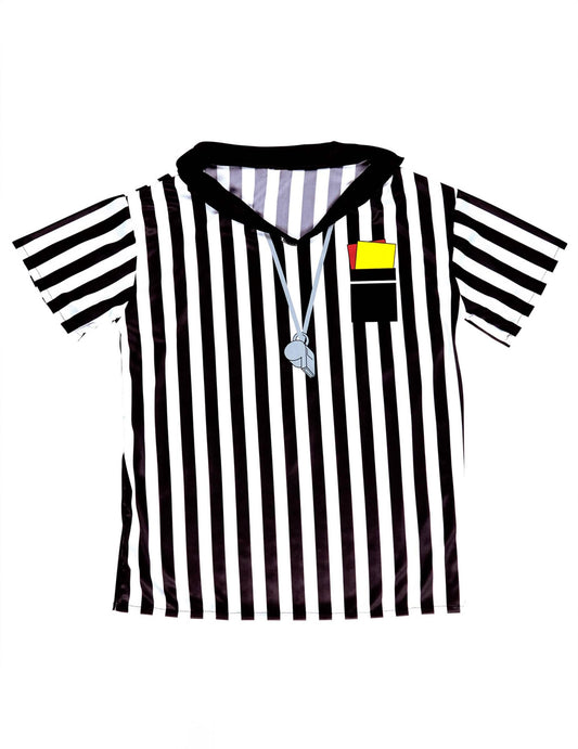 Vue de face du maillot d'arbitre pour adulte