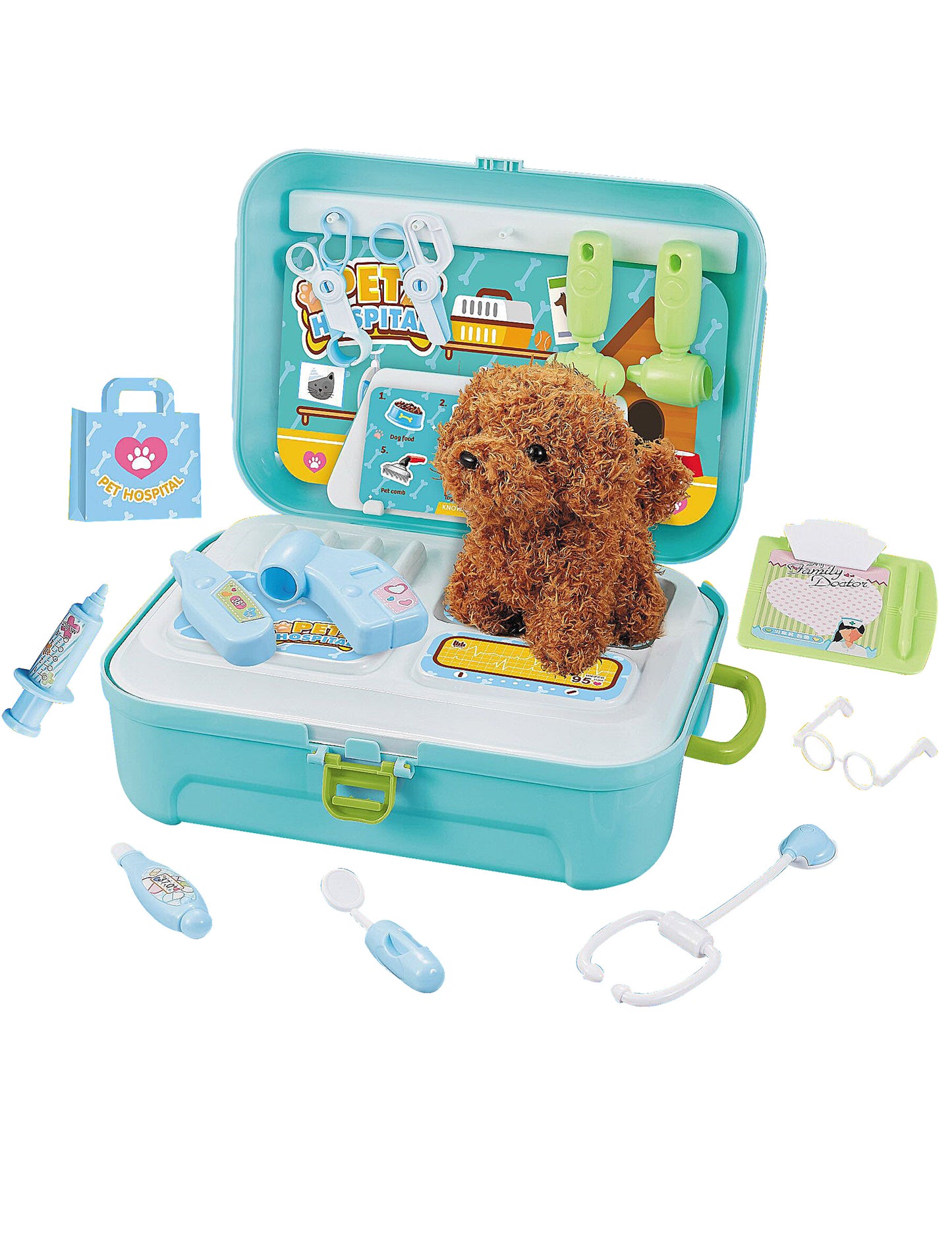 Veterinarski komplet za igru sa svim pripadajućim dodacima