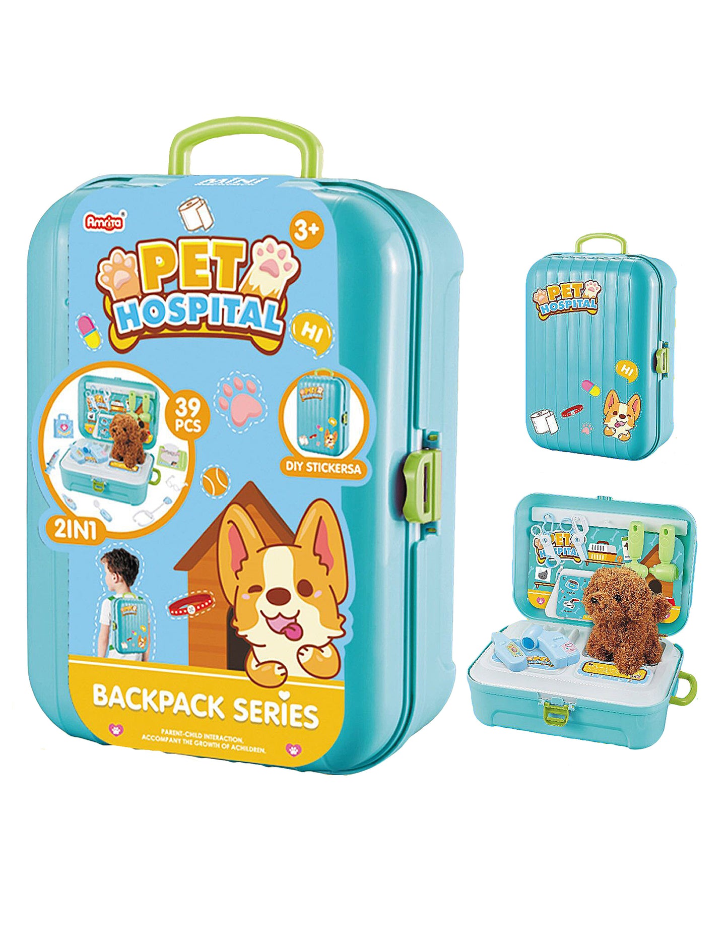 Veterinarski komplet za igru sa svim pripadajućim dodacima