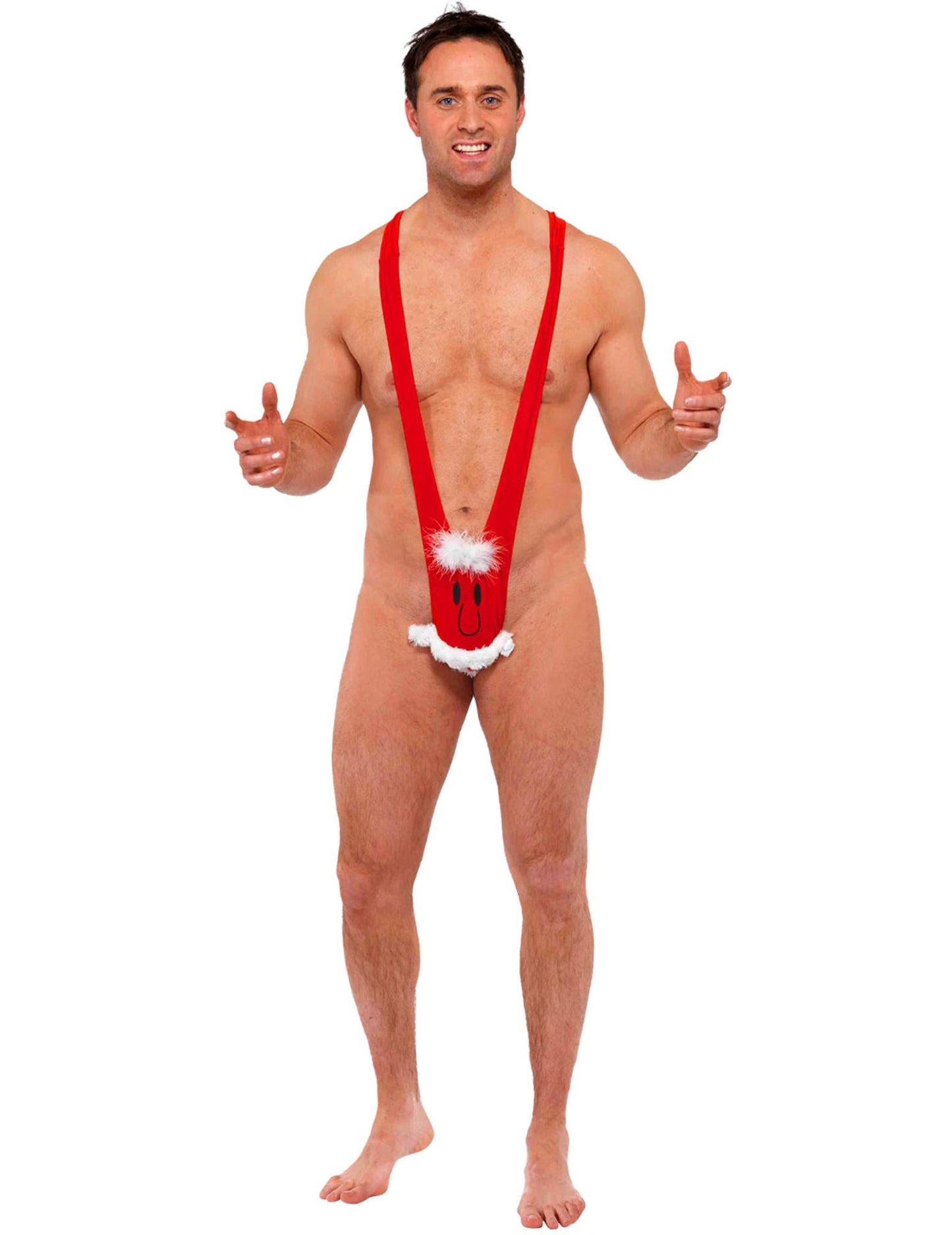 Čovjek šaljivi Djed Mraz čovjek