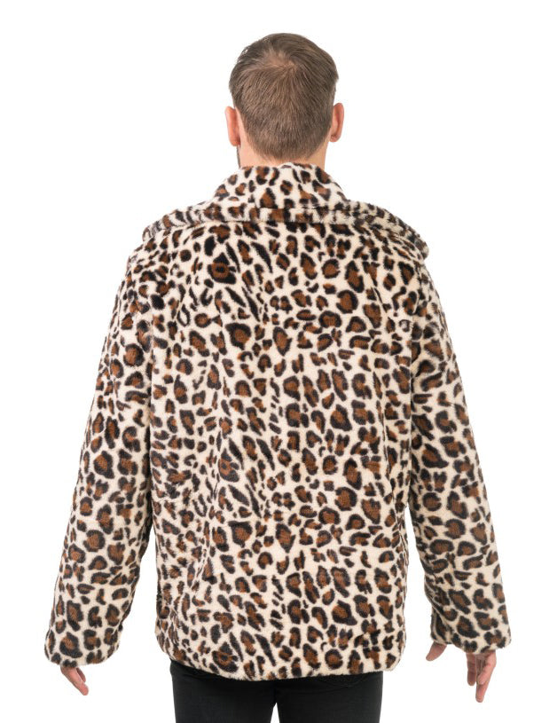 Odrasli leopard lažni krzneni kaput