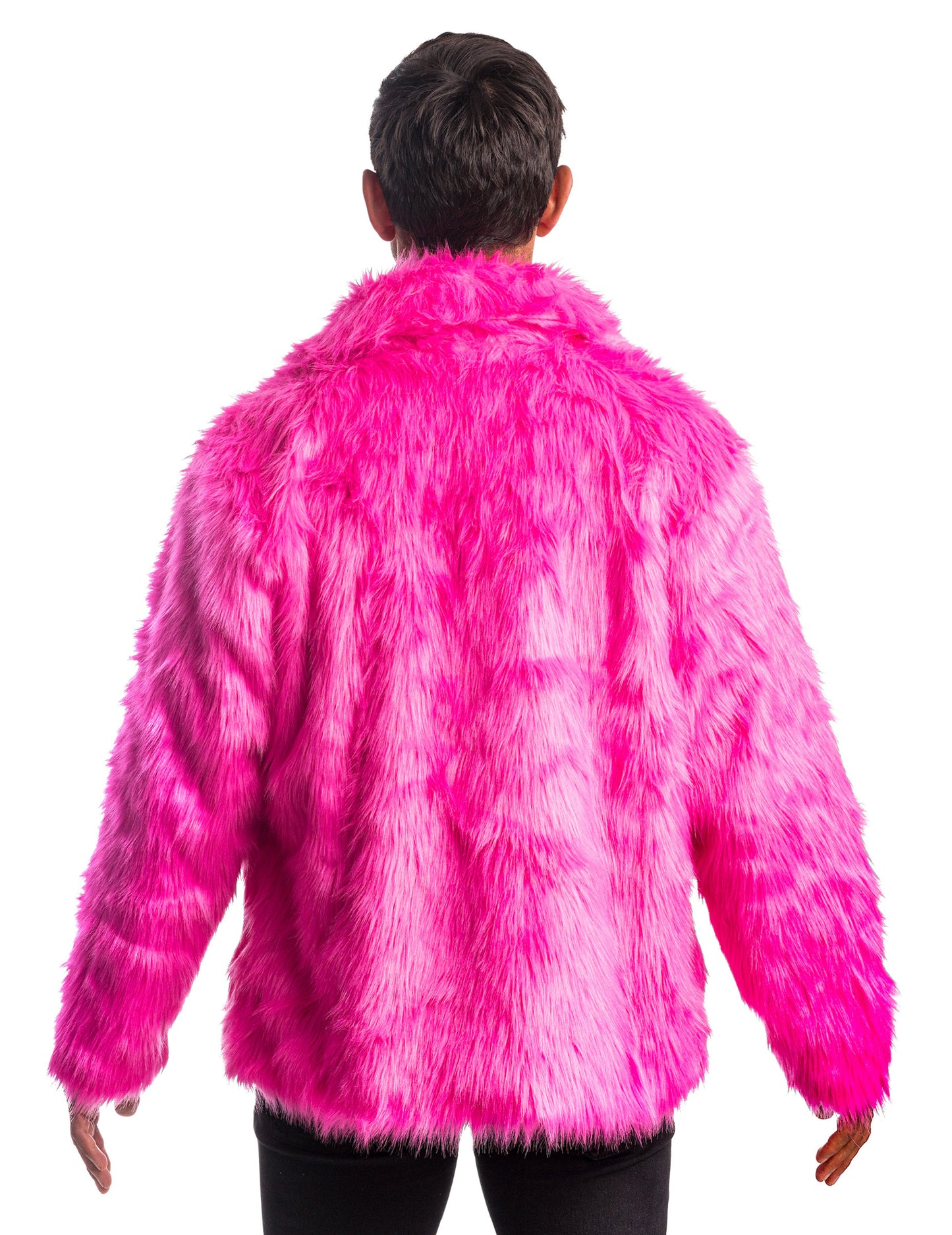 Odrasli ružičasti kaput od krzna