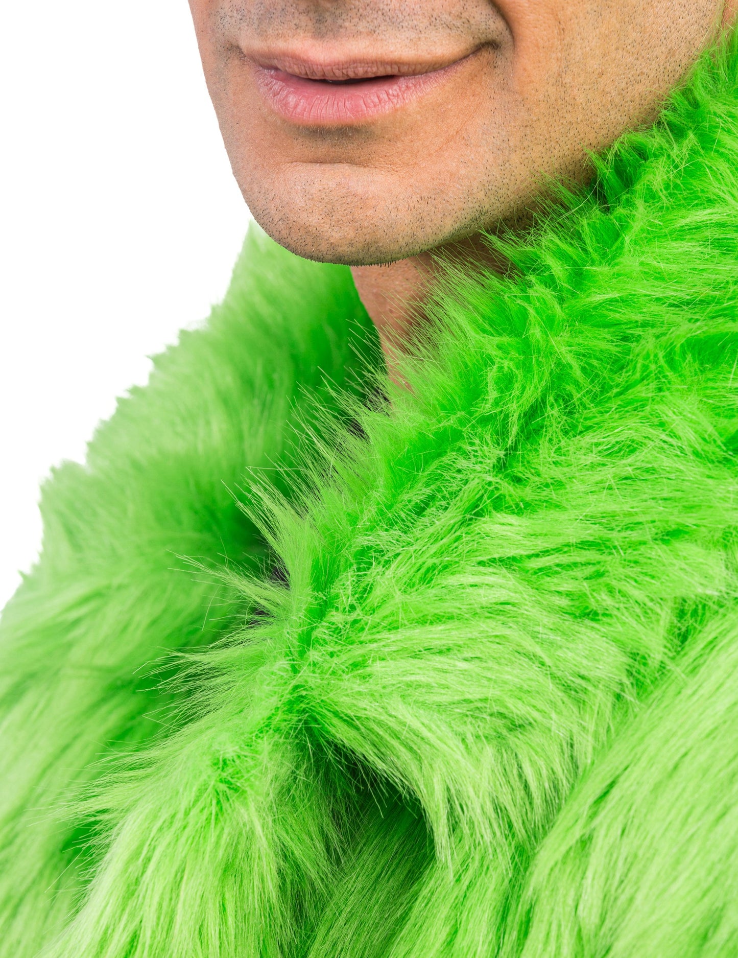 Odrasli zeleni kaput od krzna