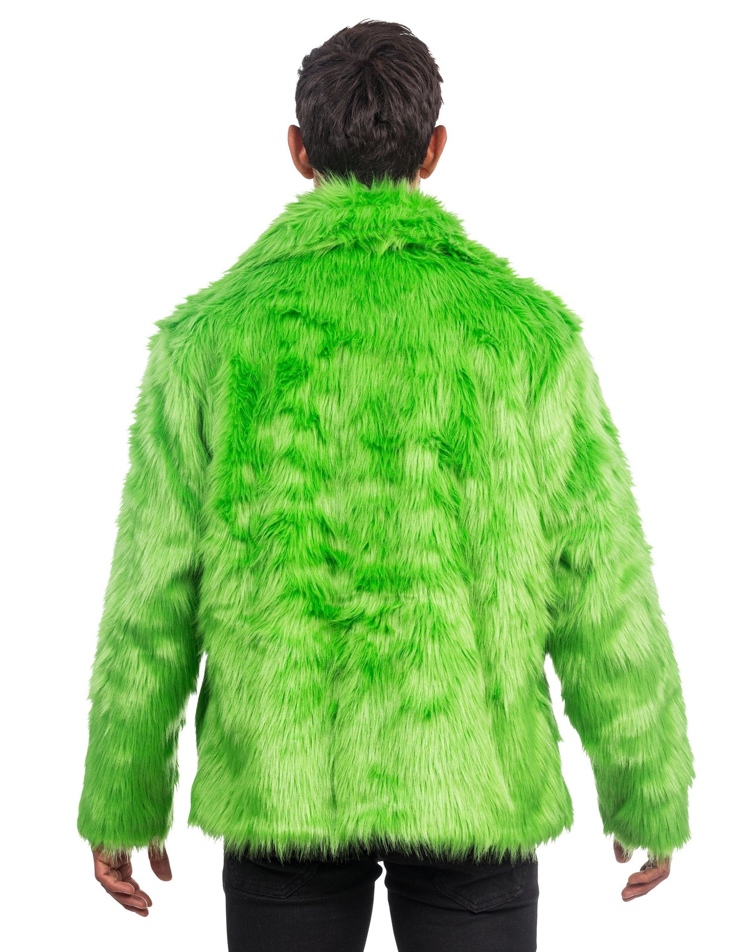 Odrasli zeleni kaput od krzna