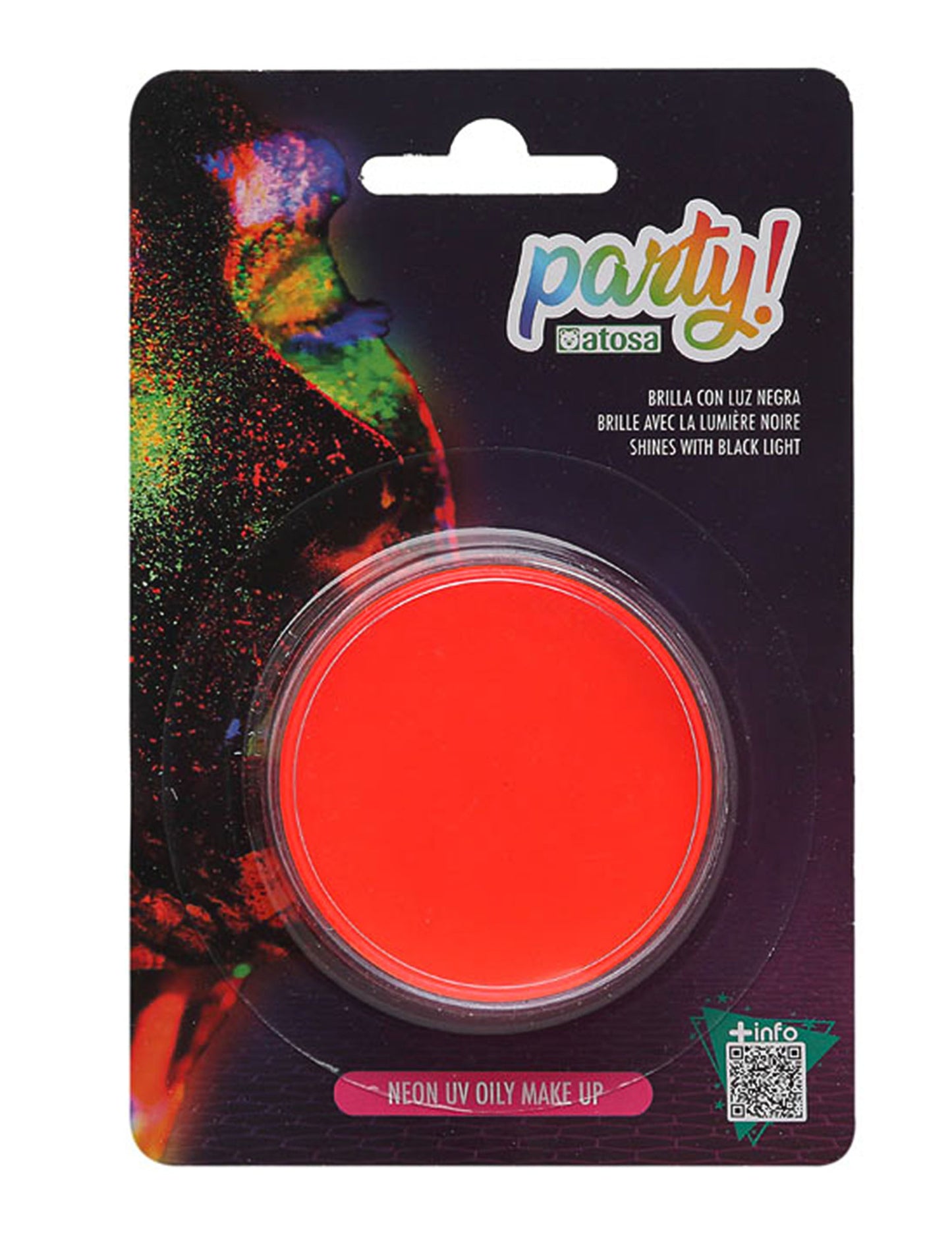 Maquillage néon orange fluo 7,8 g