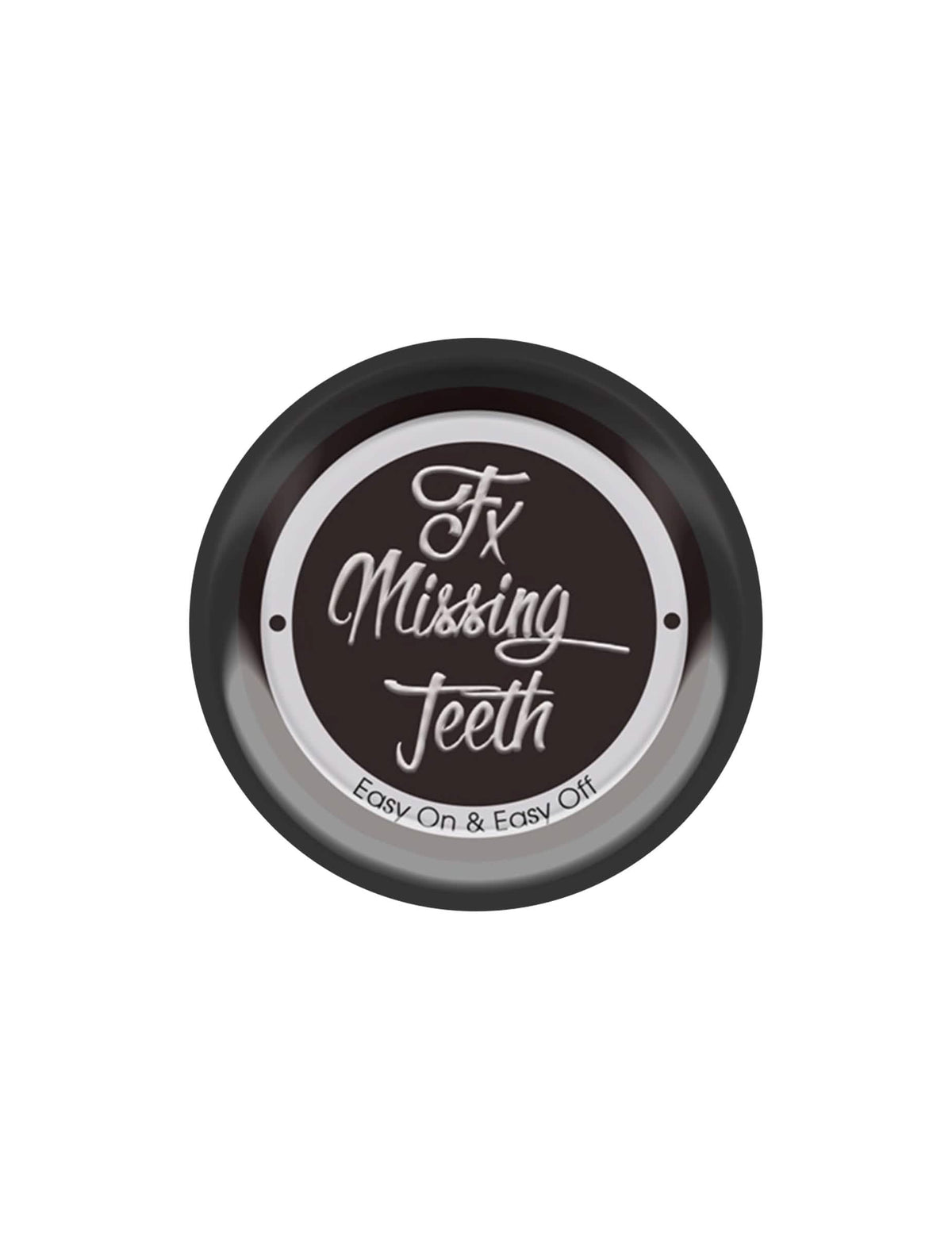 Gros plan sur le couvercle du maquillage pour dent noire