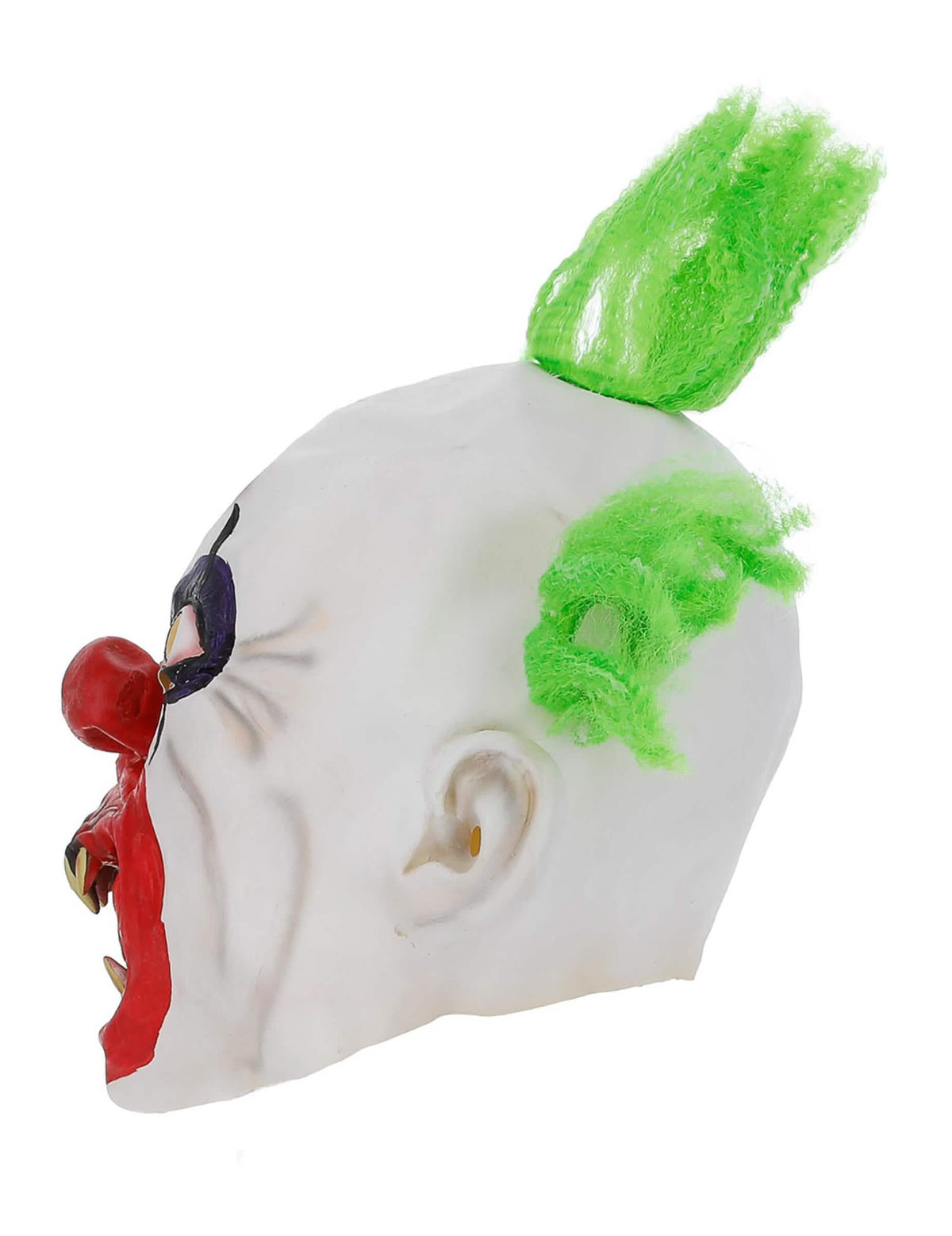 Bočni pogled zastrašujuće maske klauna za odrasli