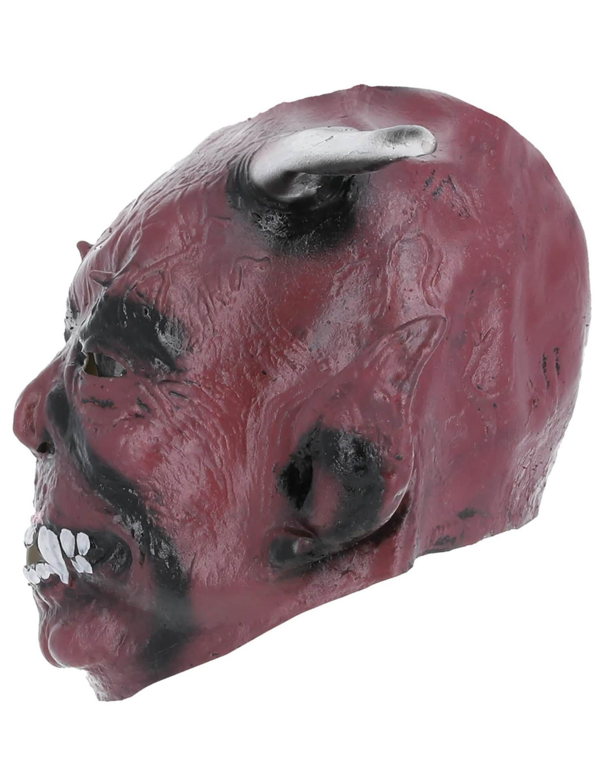 Profilni prikaz demonske maske s rogovima halloween
