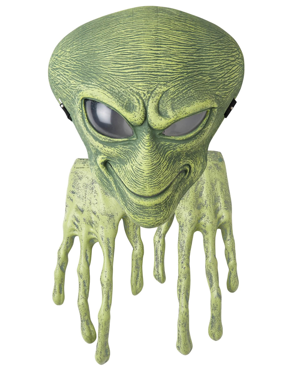 Prednji pogled s detaljem prstiju maske i rukavice alien