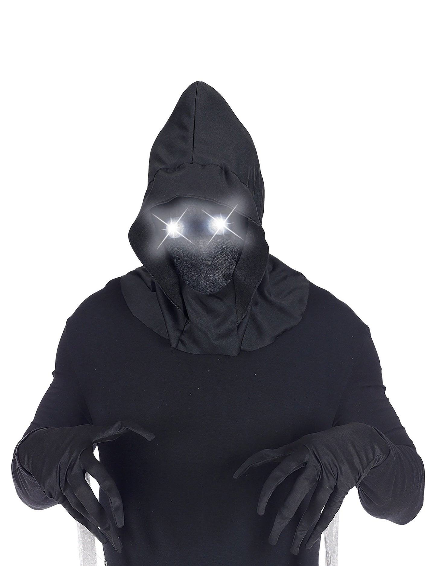 Puna maska s nevidljivim kapuljačama za lice i odraslih bijelih očiju