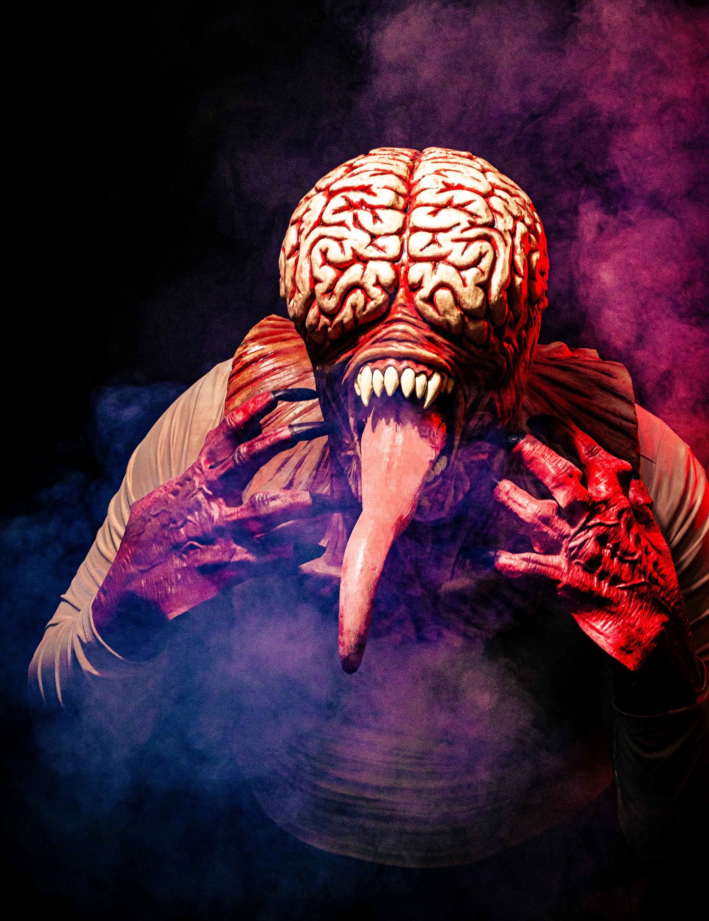 Odrasla mozga mozga maska s punim licem