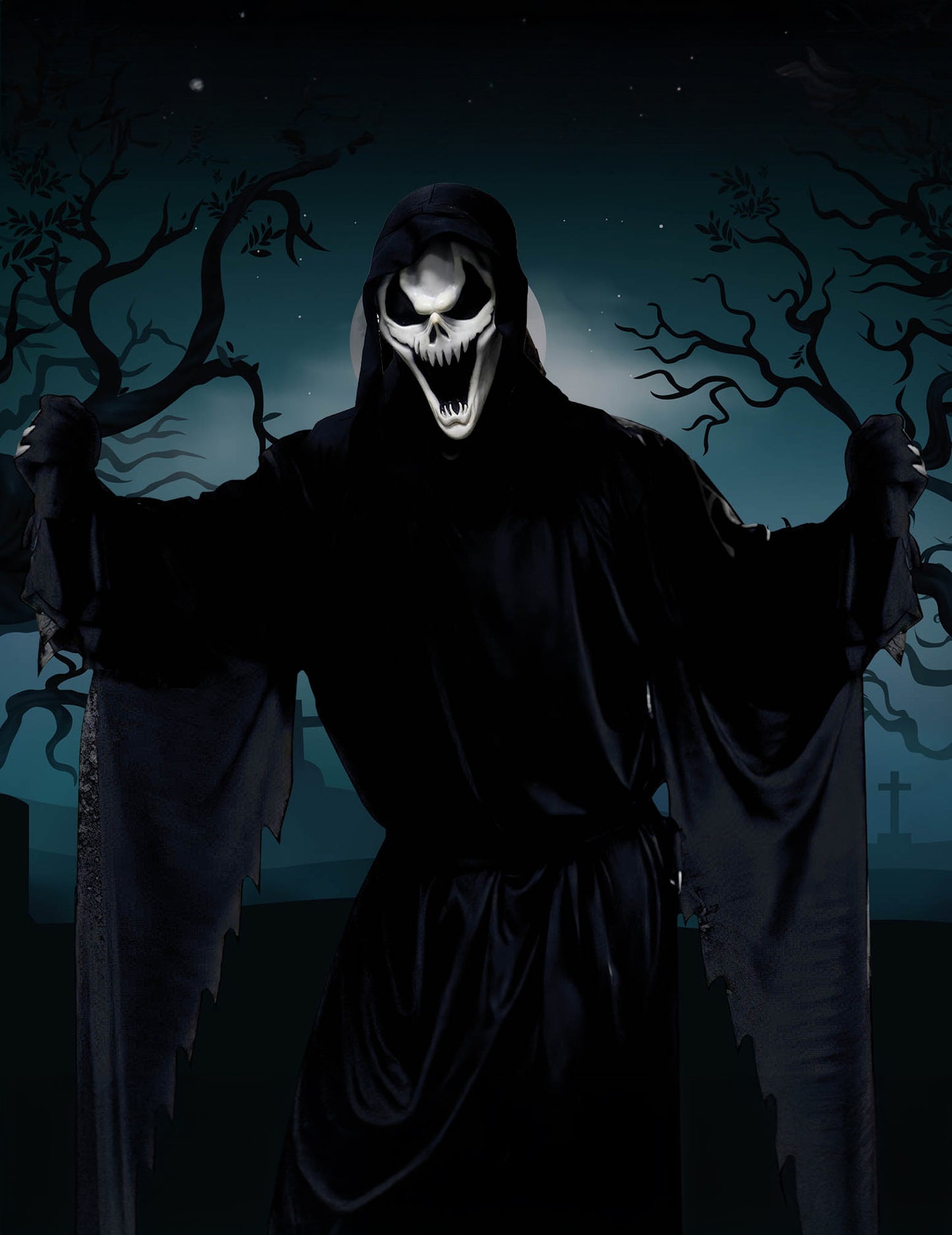 Maska tamne lubanje lateks