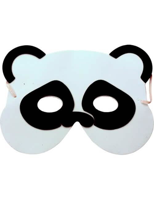 Panda maska za dijete bijela i crna