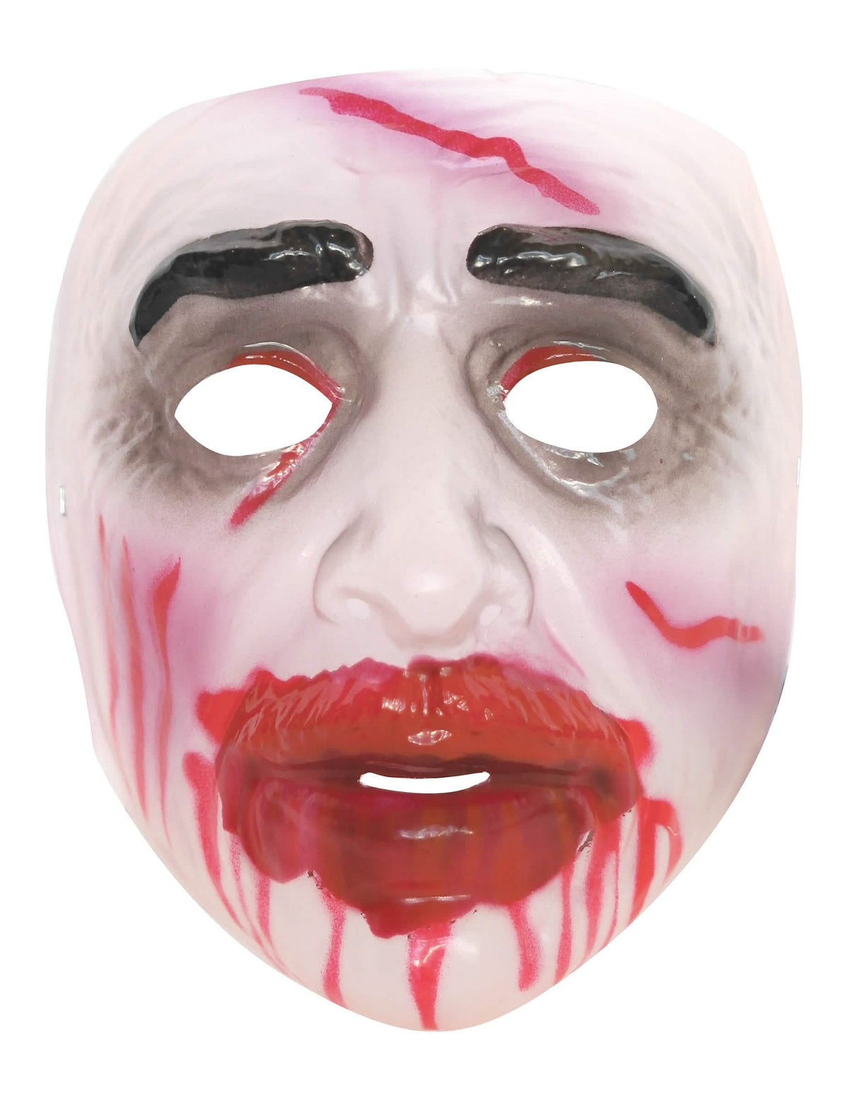 Detalj krvavog lica maske halloween za muškarac