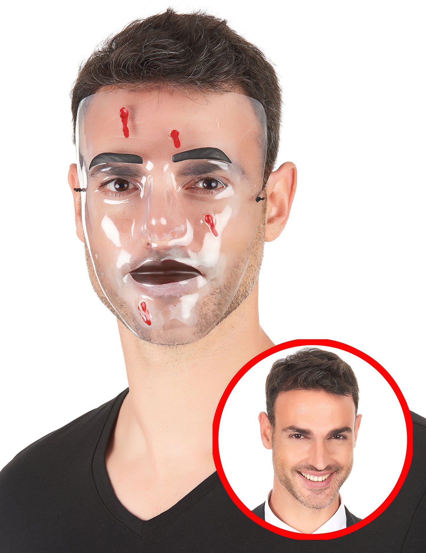 Transparentna maska Utjecaj kuglica odraslih