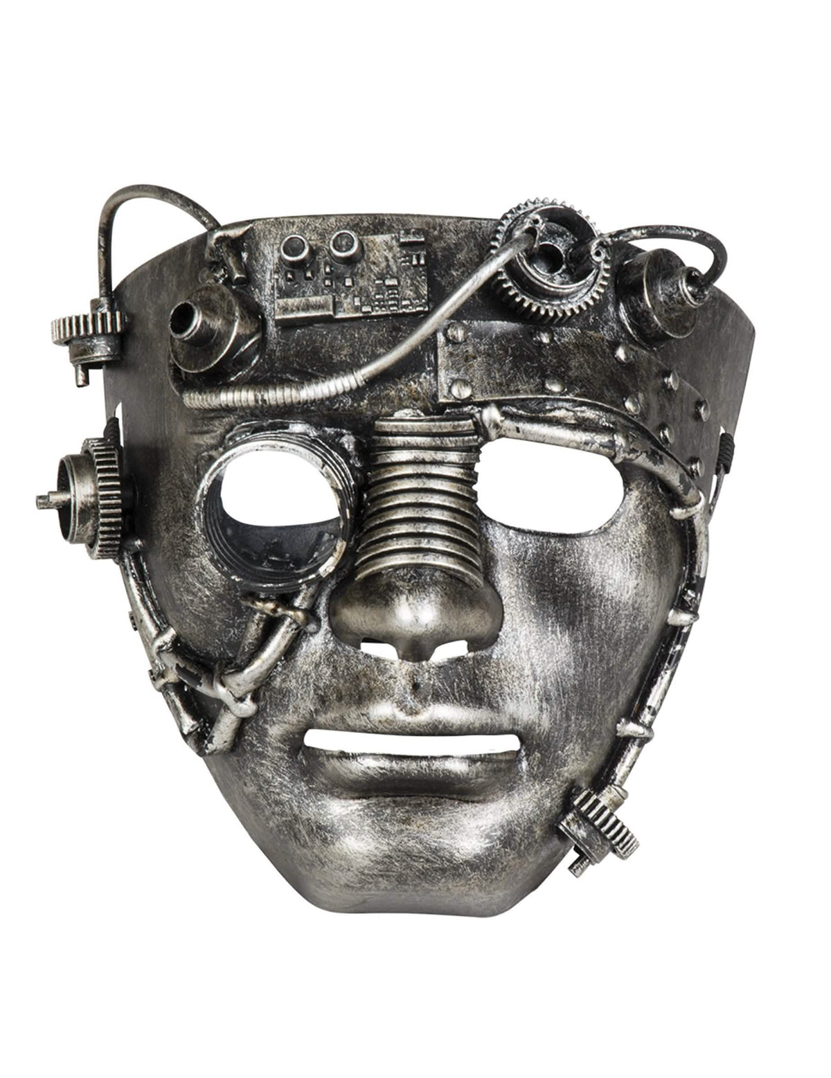 Prednji pogled na Steampunk masku za lice za odrasle