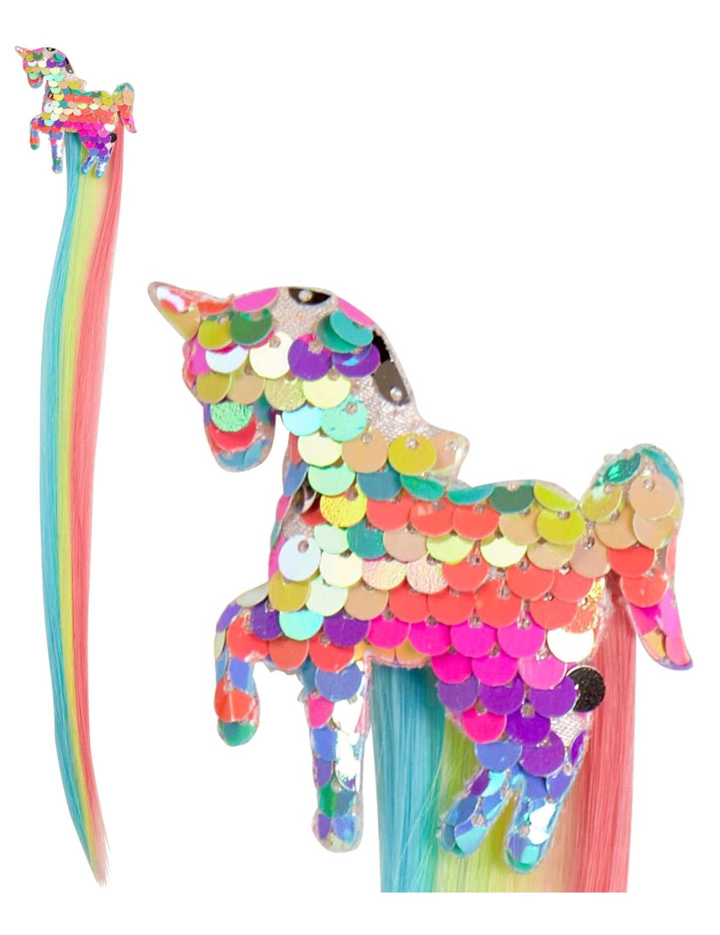 Višebojni fitilj s šljokicama za kosu za kosu