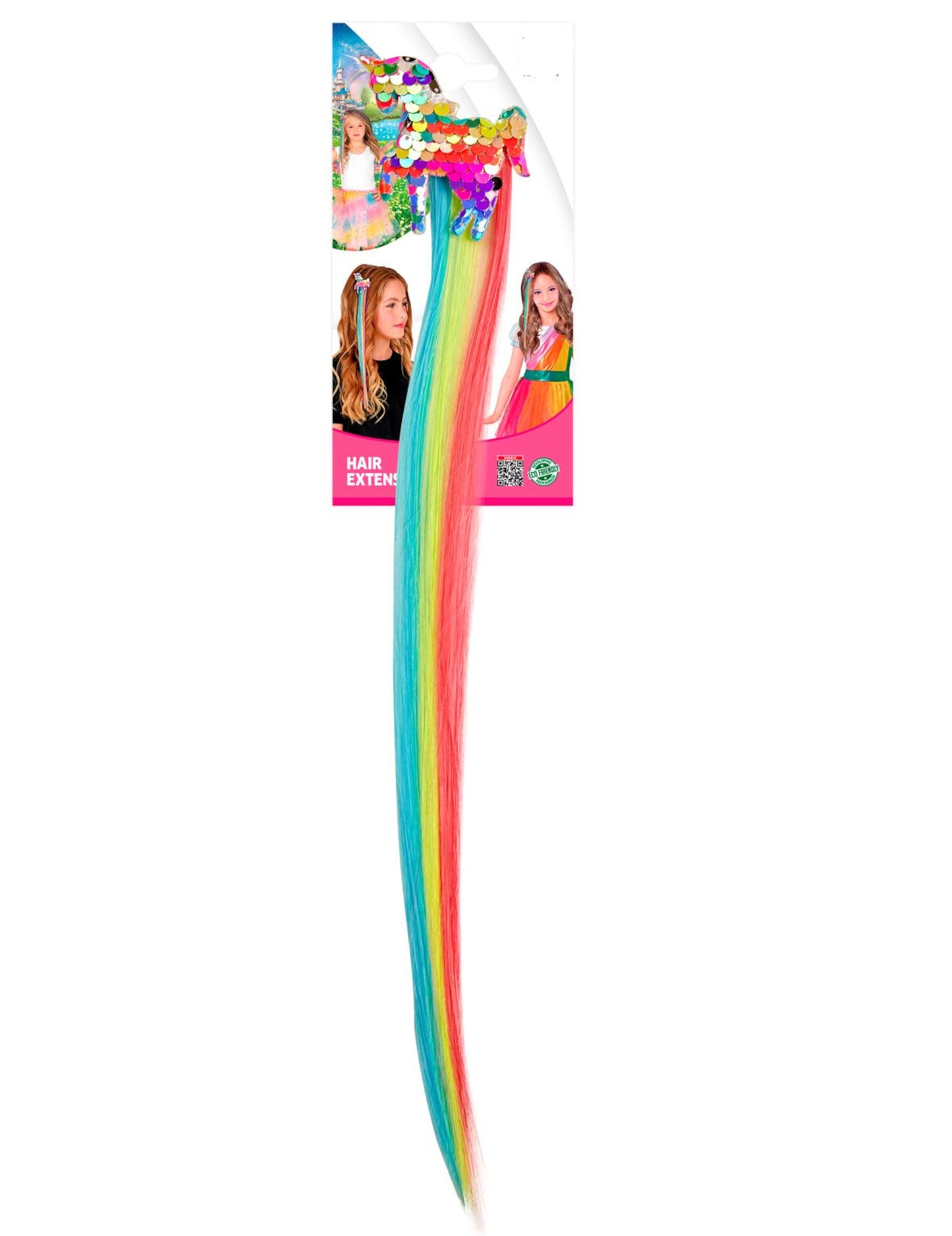 Višebojni fitilj s šljokicama za kosu za kosu