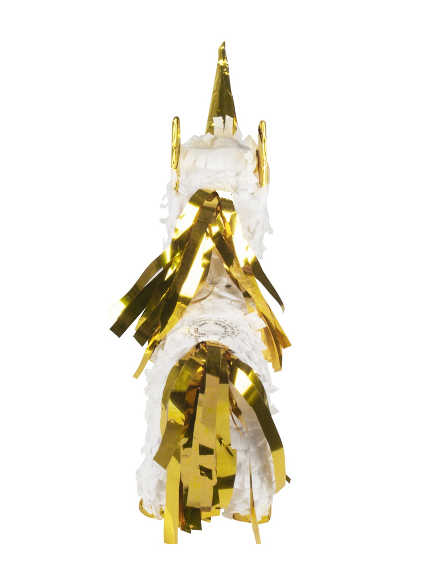 Mini piñata bijeli i zlatni jednorog 21 x 17 cm