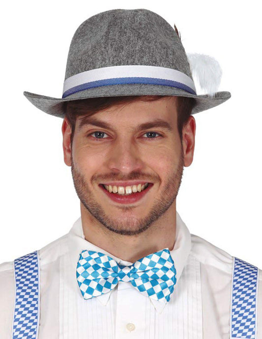 Vue de face du nœud papillon Bavarois