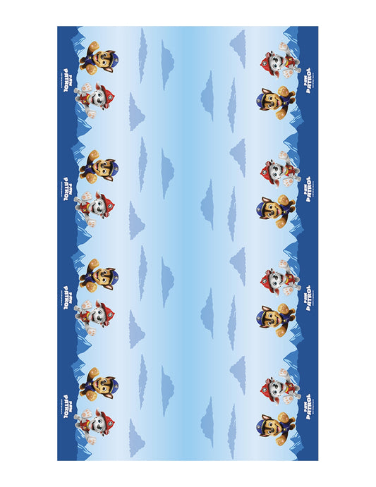 Nappe en papier bleue Pat'patrouille™ 1,36 x 2,28 m