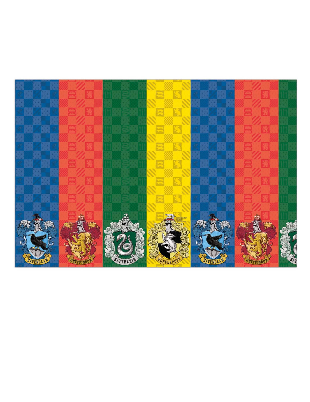 Papirnati stolnjak Harry Potter za zabavu višebojno s grbovima kuća Hogwartsa