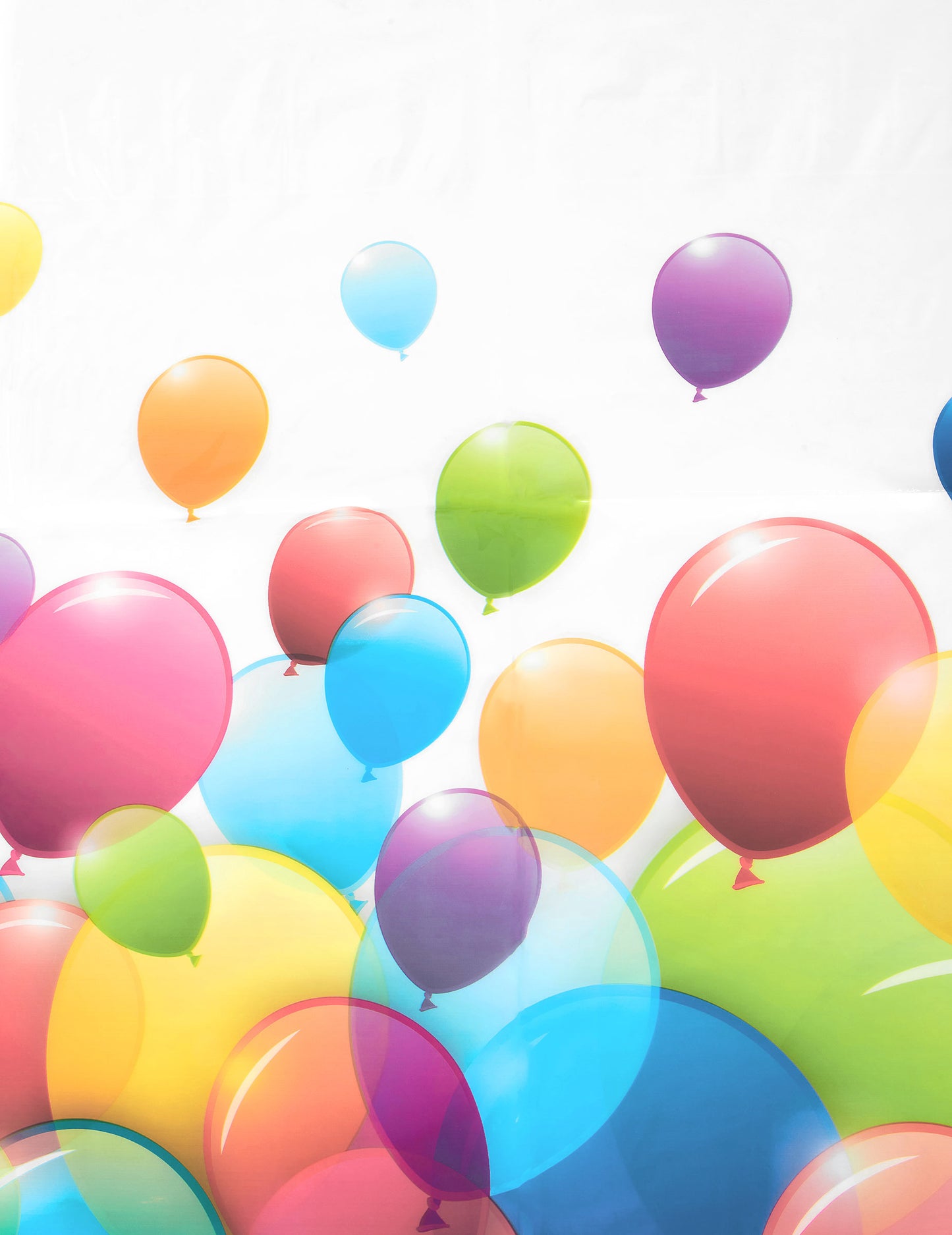 Plastični stolnjak s letećim balonima 120 x 180 cm