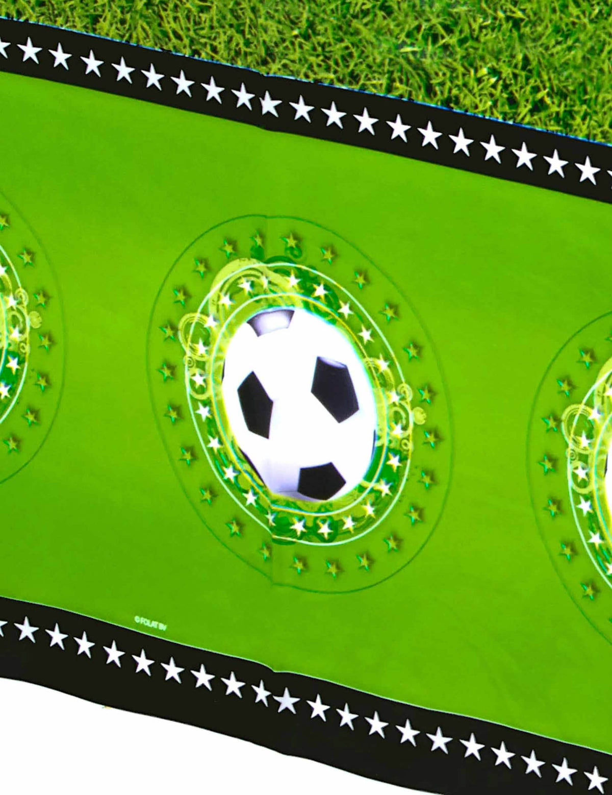 Detalj uzorka balona na plastičnom stolnjaku Nogometni stadion