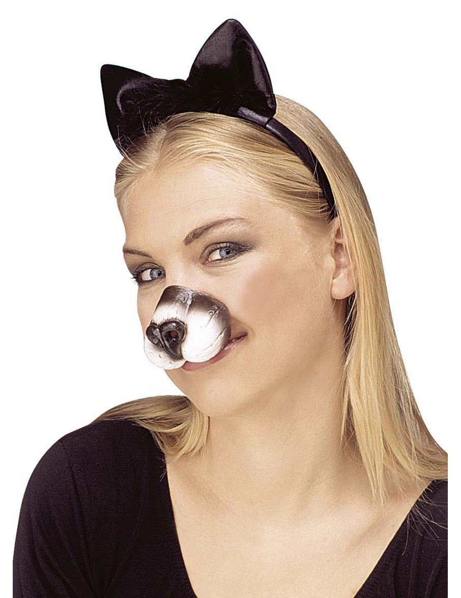 Pogled sprijeda na mačju nosnu masku