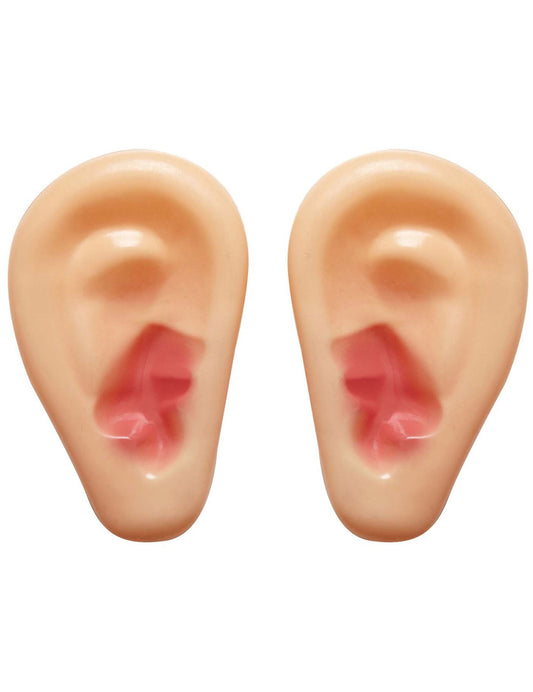 Vue de face de la paire d'oreilles géantes en plastique