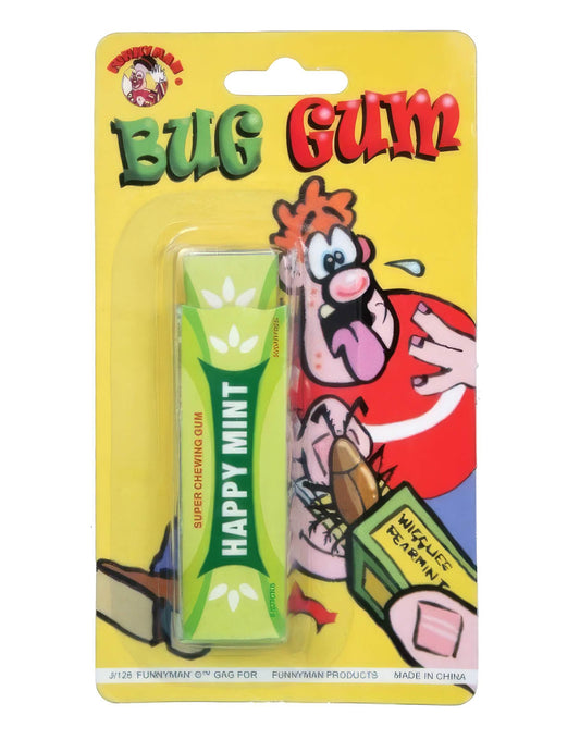 Vue de l'emballage du paquet de chewing-gum insecte farces et attrapes