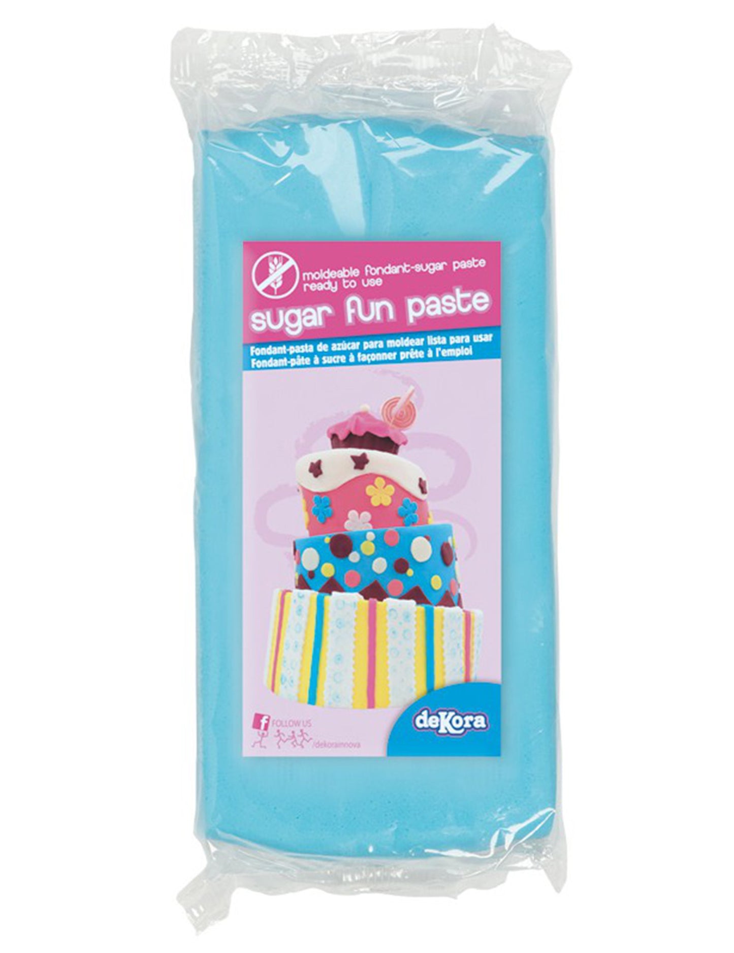 Plavi bezglutenski fondant 250 g za modeliranje