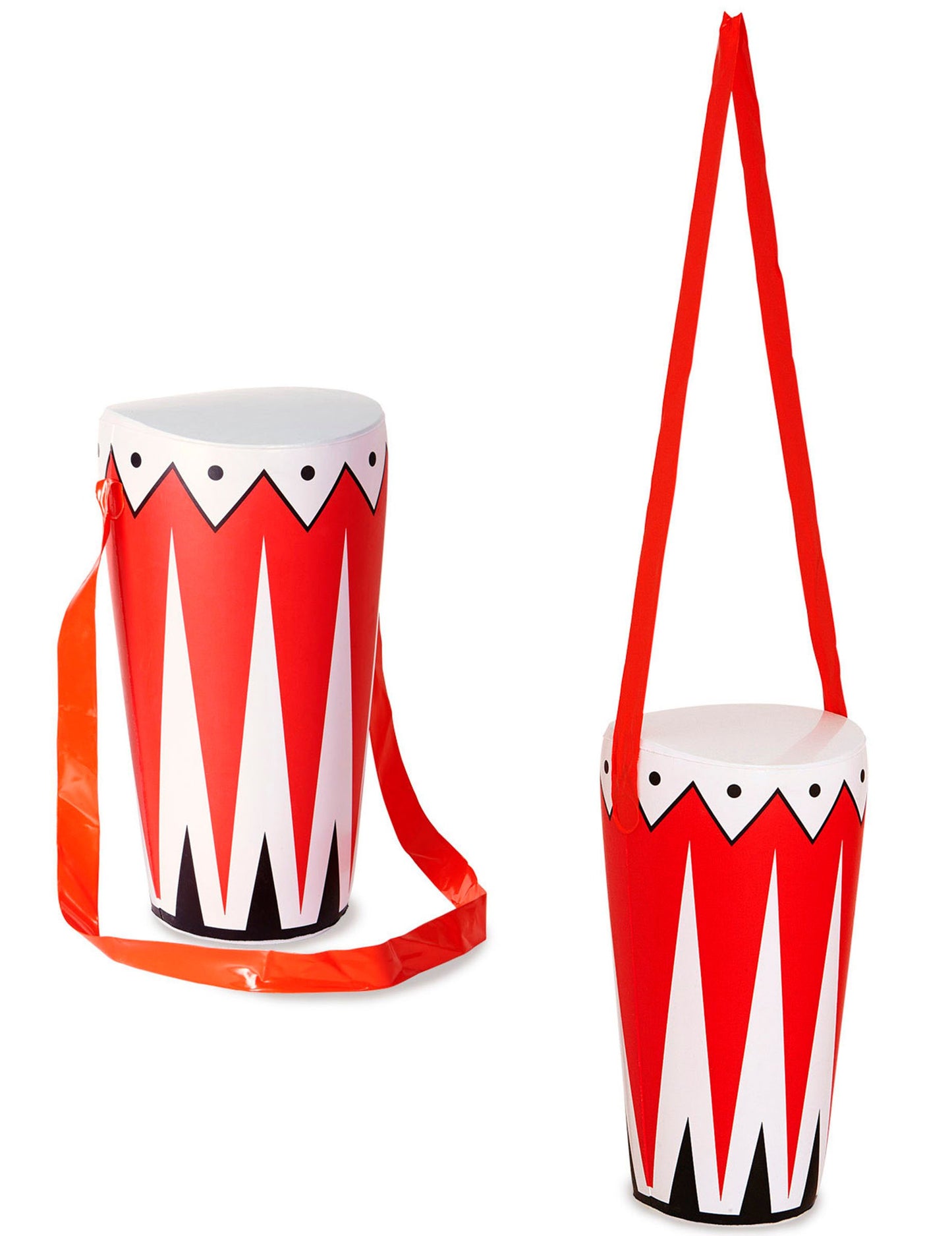 Percussion gonflable pour adulte et enfant rouge et blanc