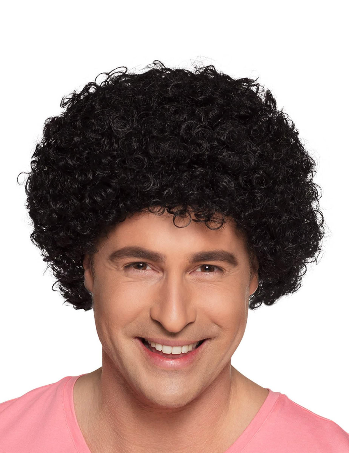 Prednji pogled na afro periku za odrasli
