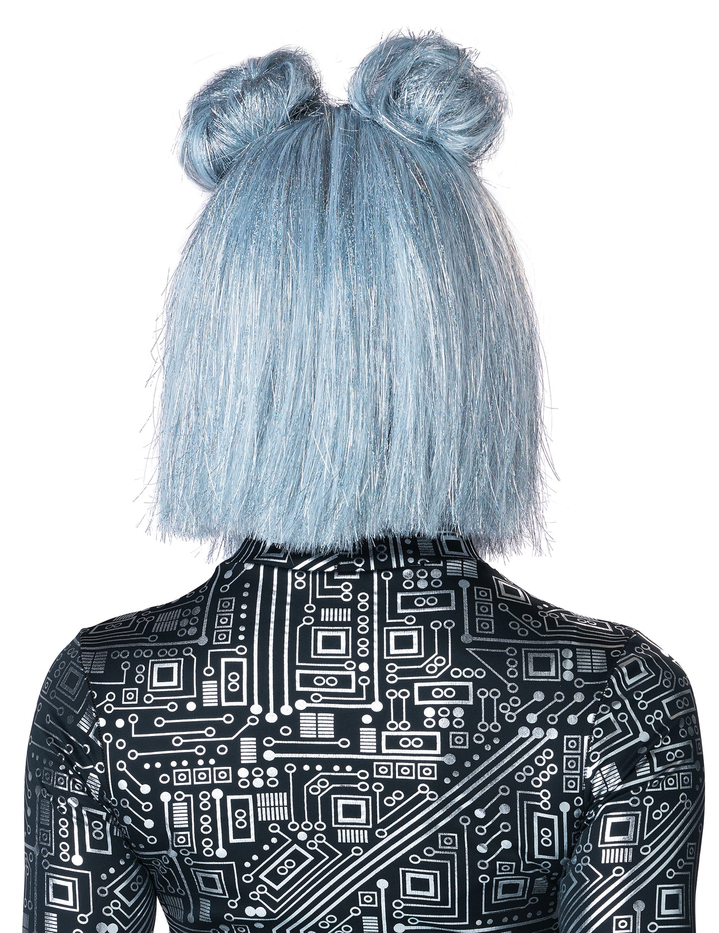 Ženska srebrna svemirska perika