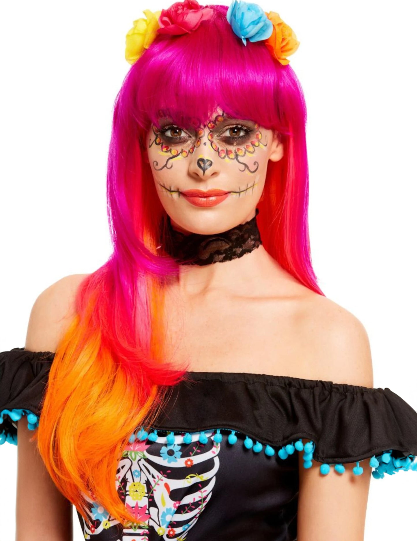 Los muertos ružičasta i odrasla narančasta perika perika