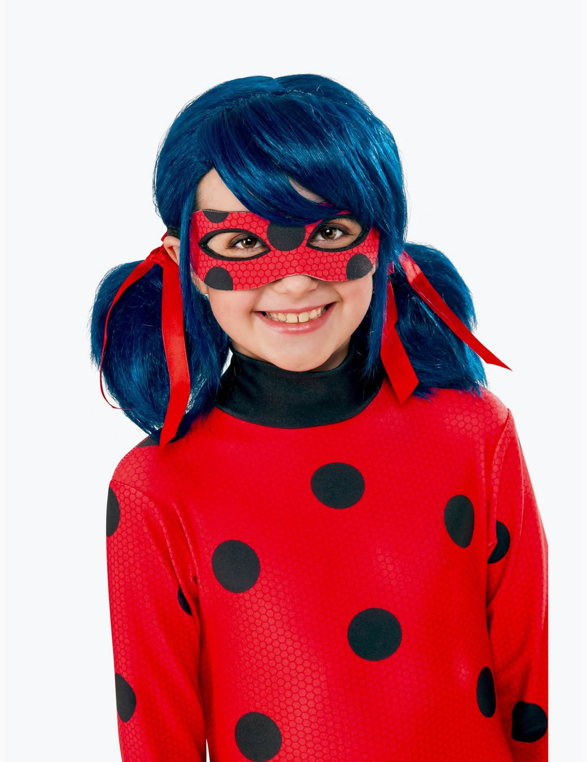 Prednji pogled na Ladybug periku za djevojčica