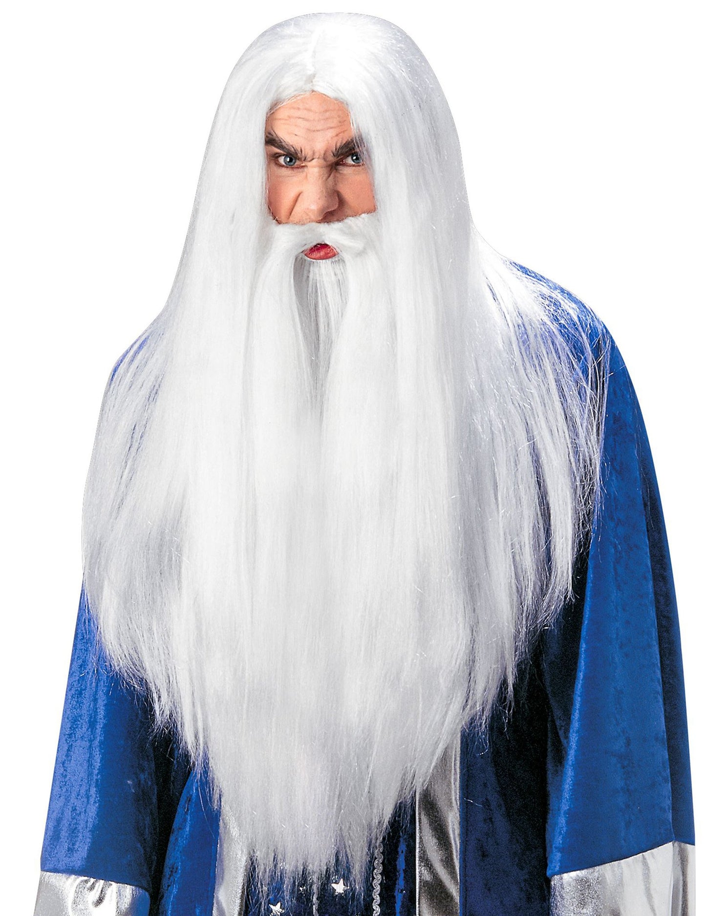 Mađioničar s perikom s odraslom bradom