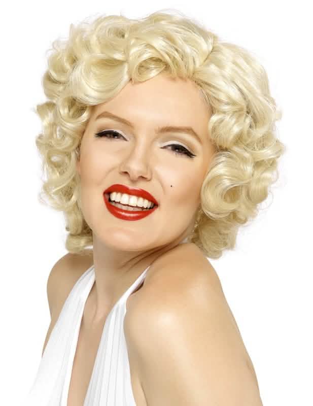 Marilyn Monroe perika za ženu s plavom kovrčavom kosom
