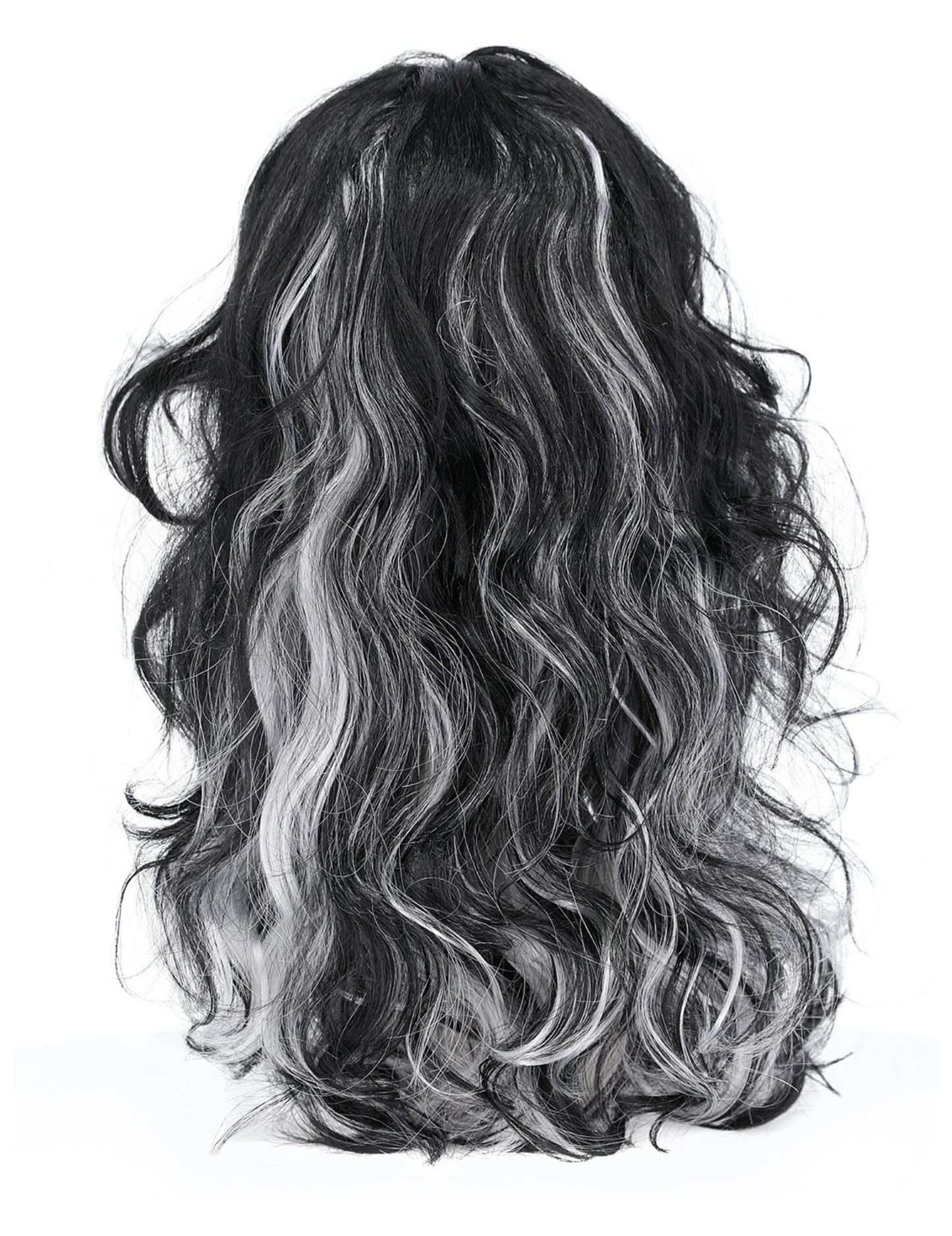 Crna perika s bijelim ženskim fitima