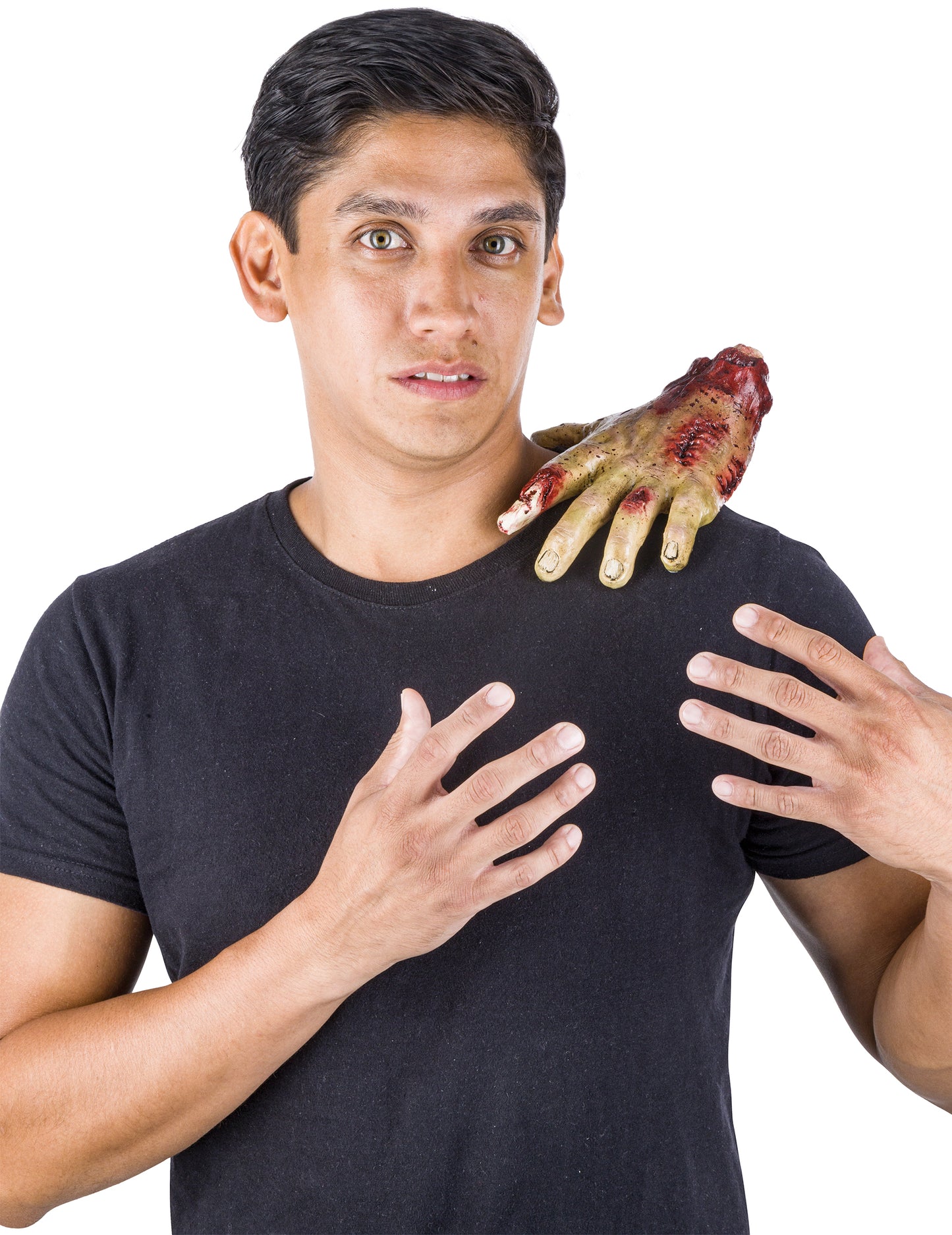 Petite main de zombie d'épaule pour adulte ensanglantée